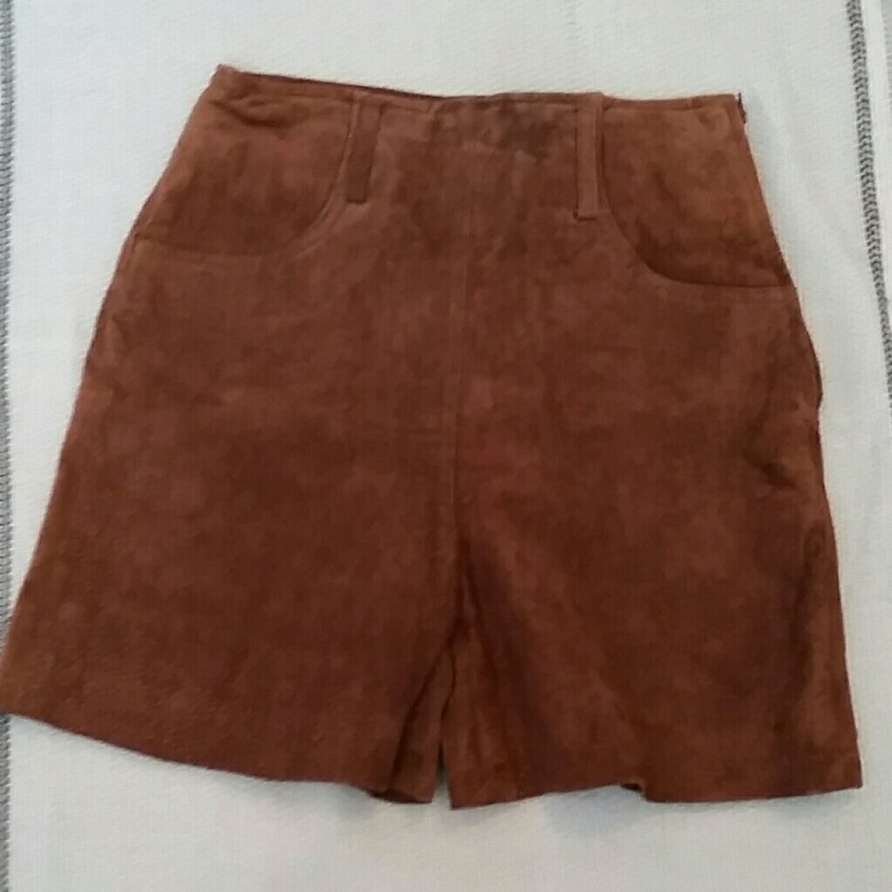 Express compugnie Internationale leather shorts